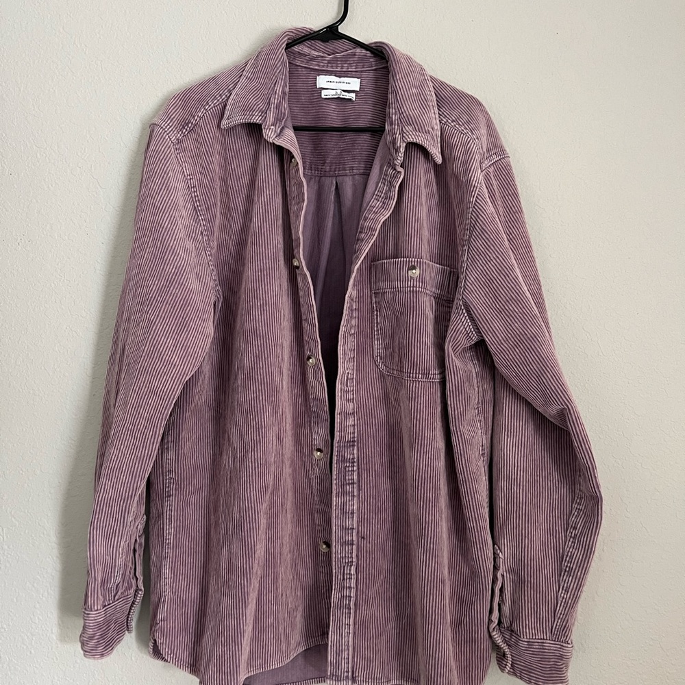 UO Oversized Lilac Corduroy Shirt Jacket 💜